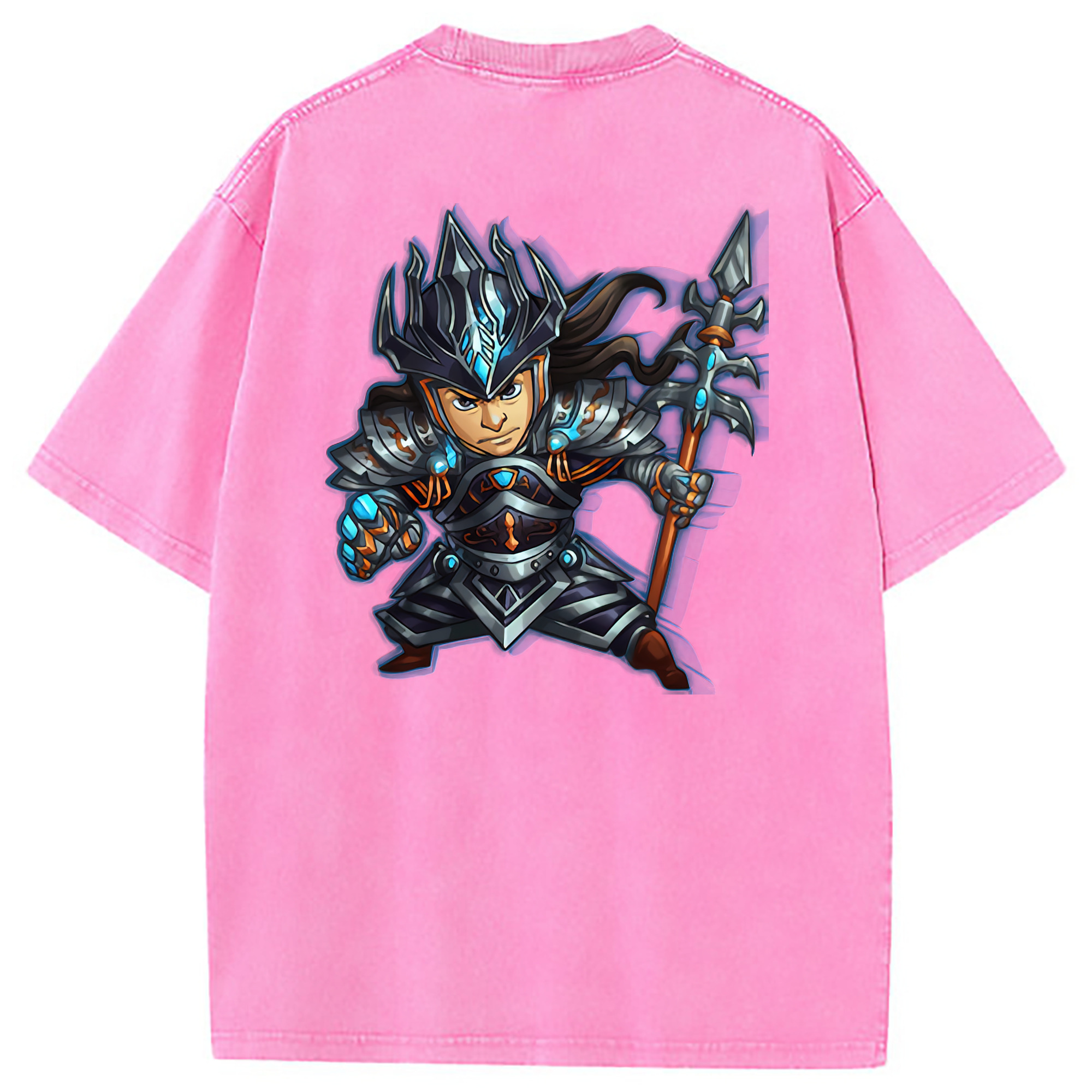 （画像用） リーグ・オブ・レジェンド League of Legends LOL 綿100% ヴィンテージ風 半袖Tシャツ（背面プリント）